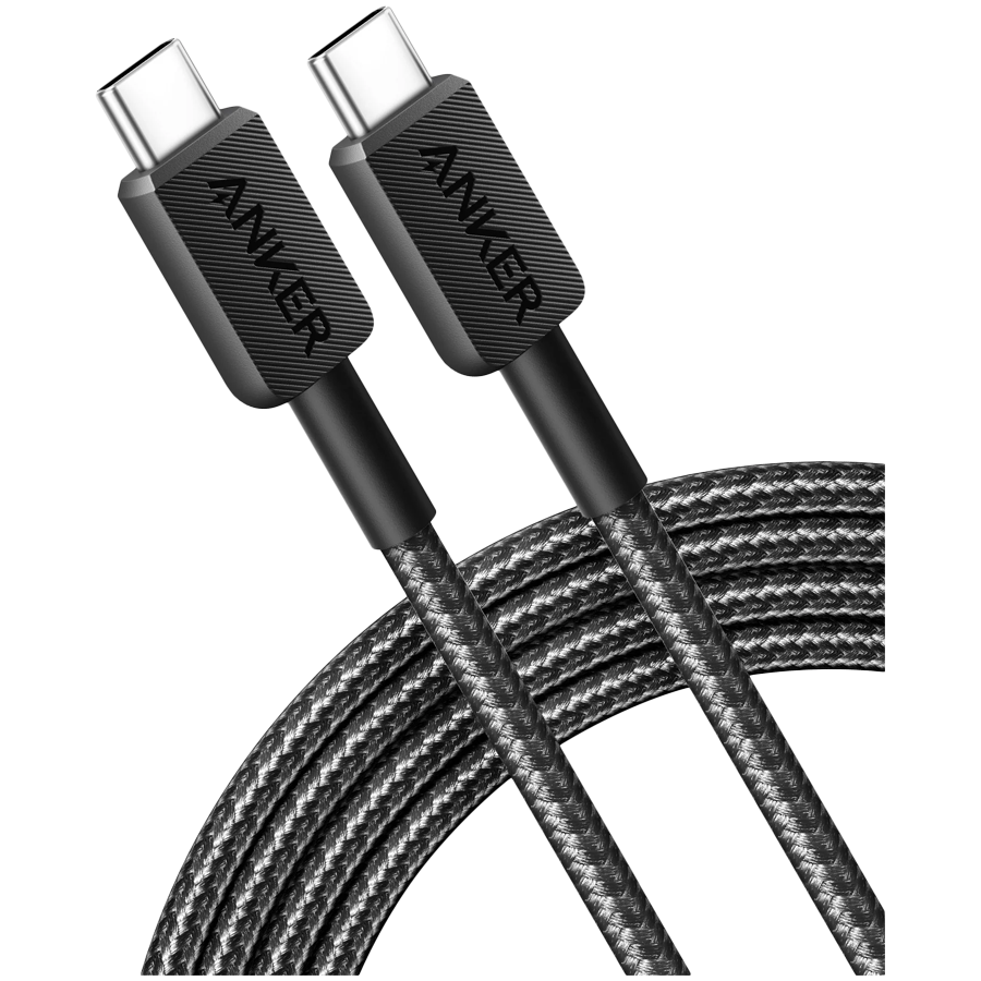 Anker 322 USB-C to USB-C Cable 90 cm Braided Black